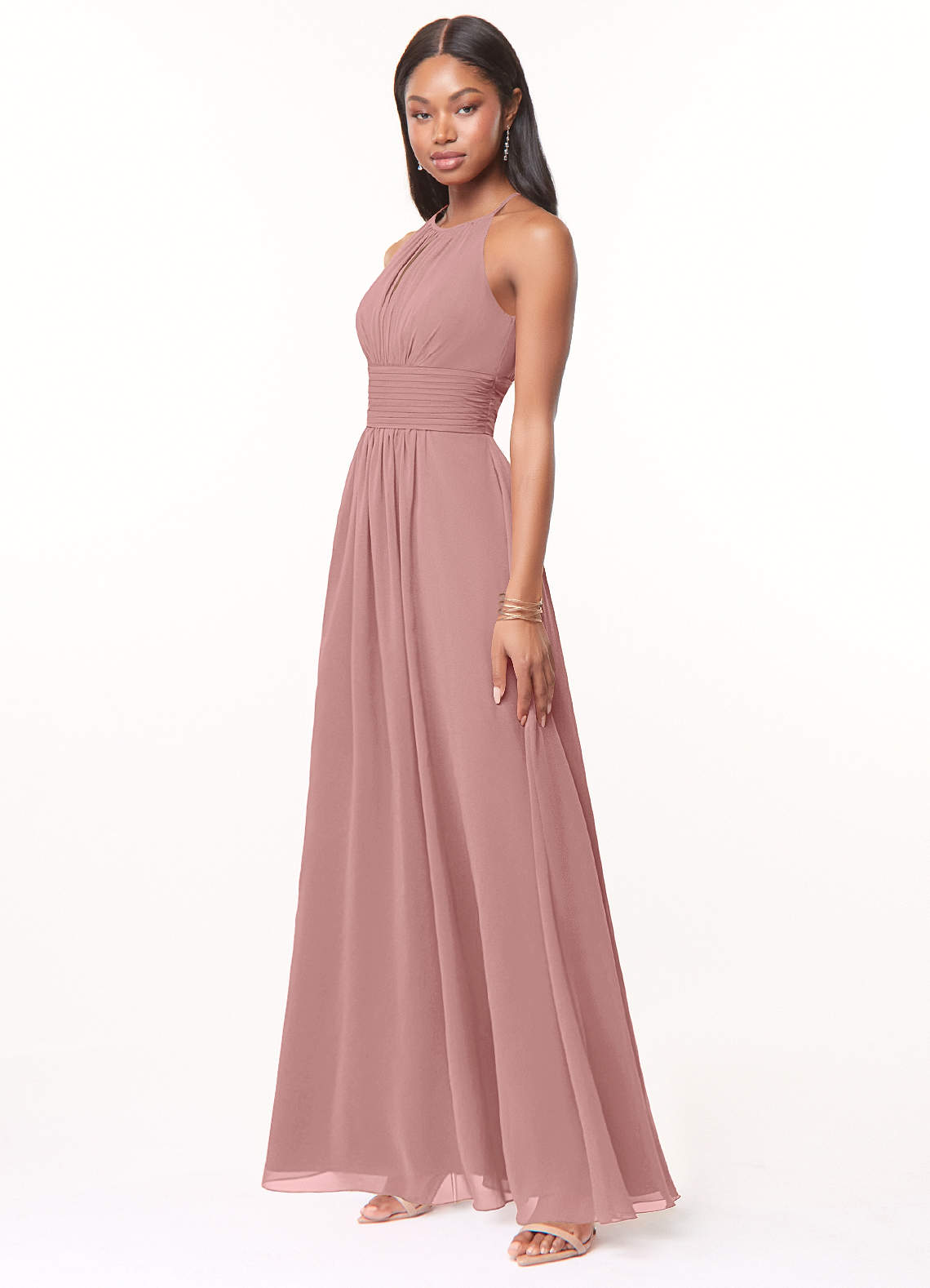 Azazie Bonnie Dusty Rose Chiffon Bridesmaid Dresses | Azazie Azazie Bonnie Dusty Rose Chiffon Bridesmaid Dresses | Azazie