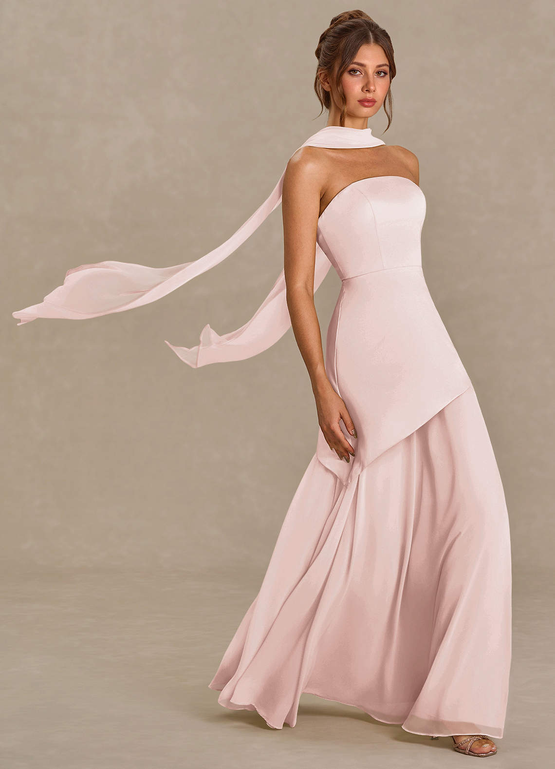 strapless open back dress High Neck Two Pieces Beaded Pink Short Prom Homecoming Dresses, 2 Piec –  Eip Collection main image 0
