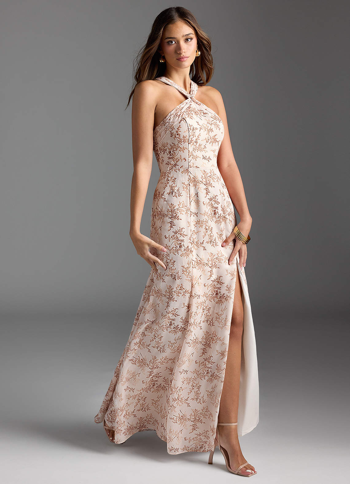 azazie pink floral dress Azazie Rue