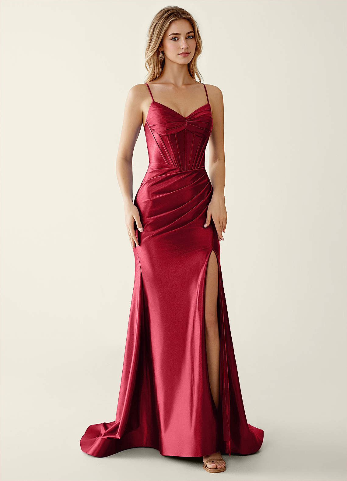 open lace back dress La Femme 27503 Dress - Formal Approach main image 0