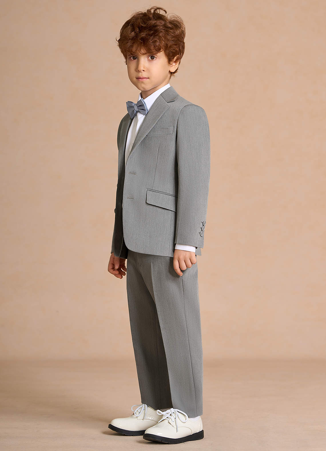 front Oliver Boys Grey 2-Piece Suit
