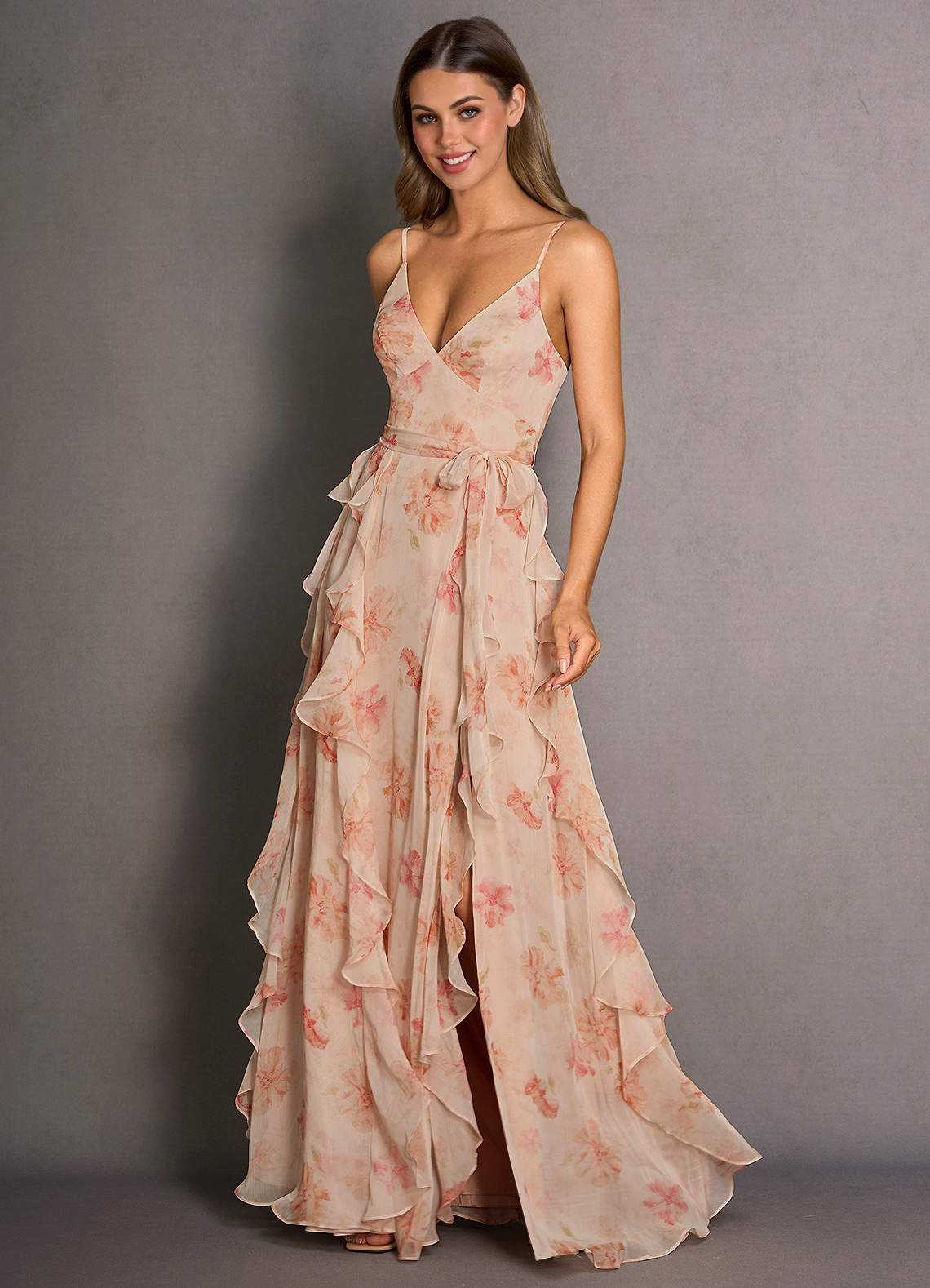 Sienne Peach Maxi Dress image1