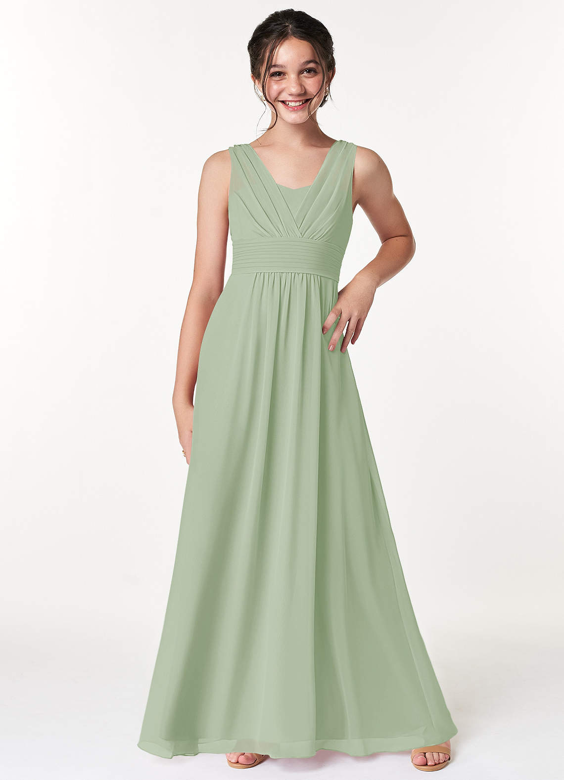 Azazie dusty best sale sage bridesmaid dresses