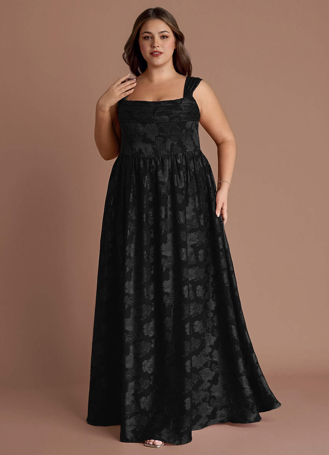 Hazel Black Pleated Maxi Dress image8