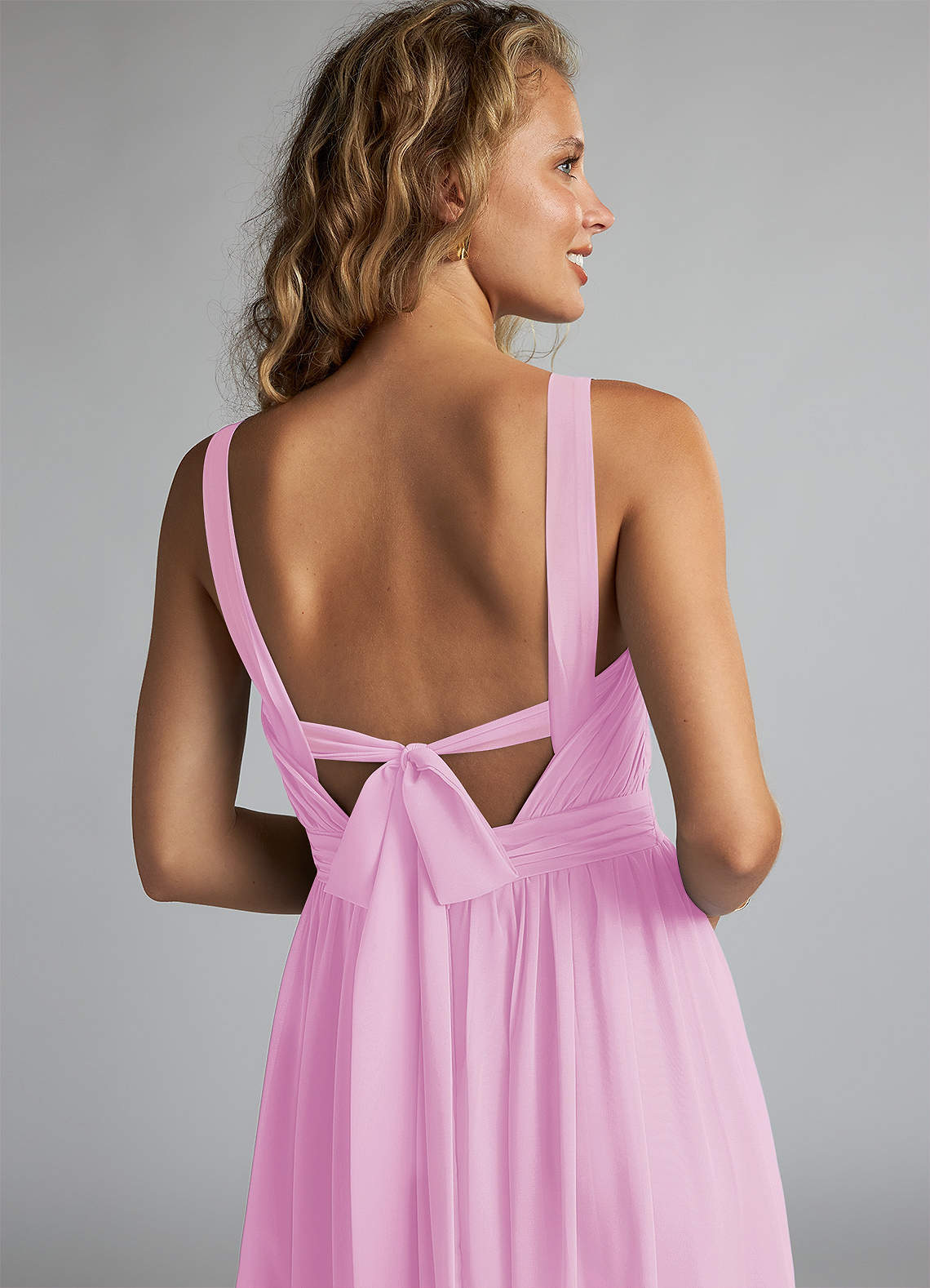 azazie candy pink dress Azazie Rue