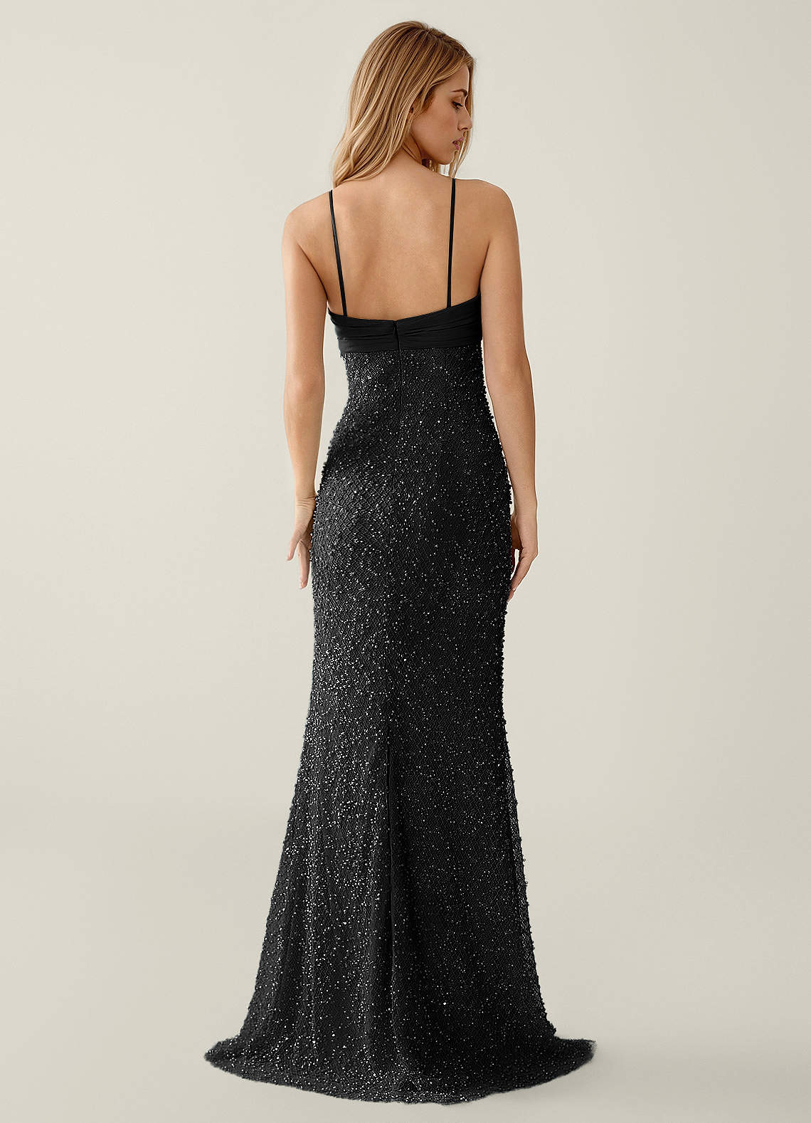 black prom dress with pearls Jasminiah Pearl-Embellished Lace/Chiffon Ready to Ship Color:Navy Fog Berry Maxi Dresses for Women Kissprom Hips 95cm