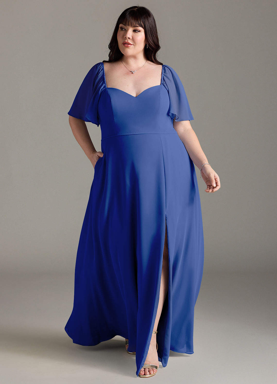 royal blue bridesmaid dresses under 50 Azazie Chloe Chiffon New Arrivals daily. The