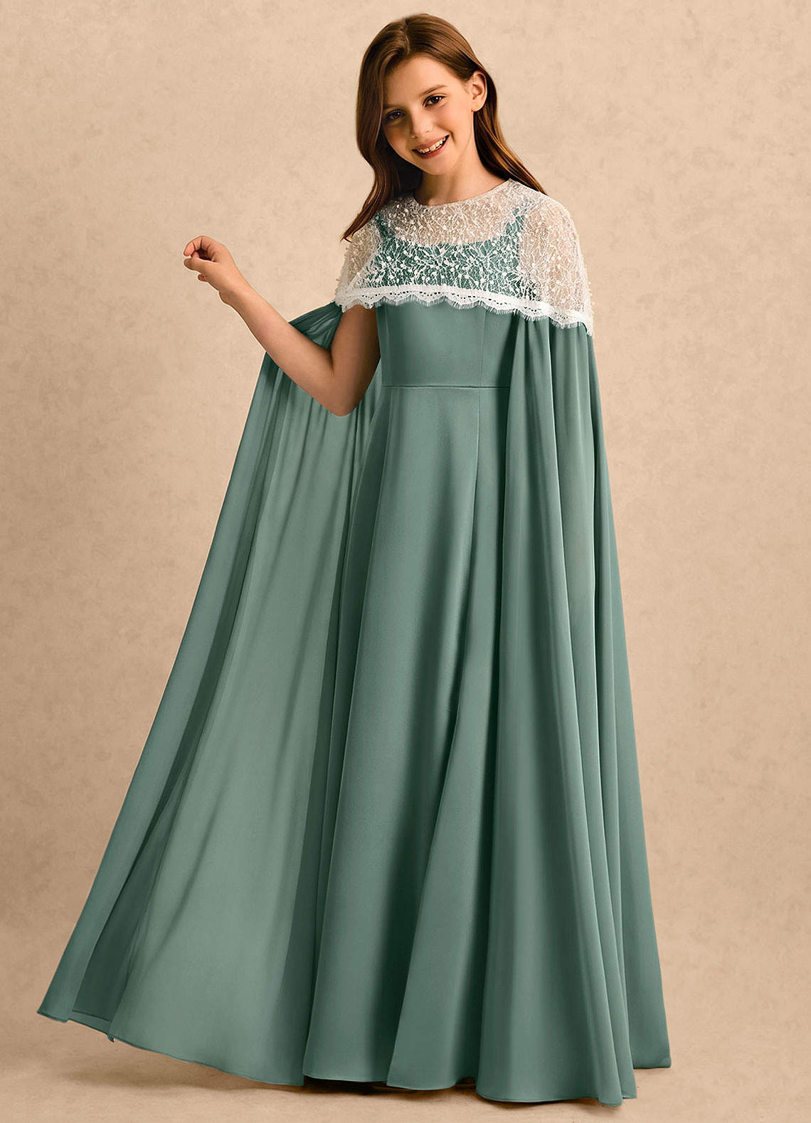 a line 3/4 sleeve dress A-Line 3-4-Sleeve Off-The-Shoulder Lace&Tulle Wedding Dress With  Illusion-MK_703047