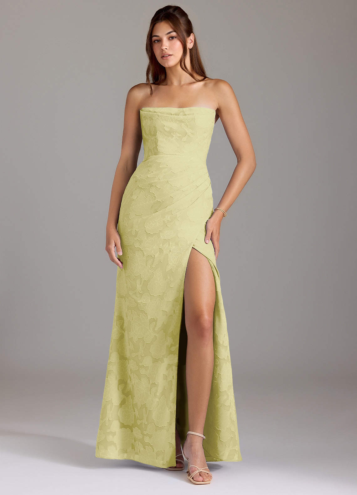strapless yellow bridesmaid dress Yellow Floor Length Mismatched Bridesmaid Dresses, Dress D
