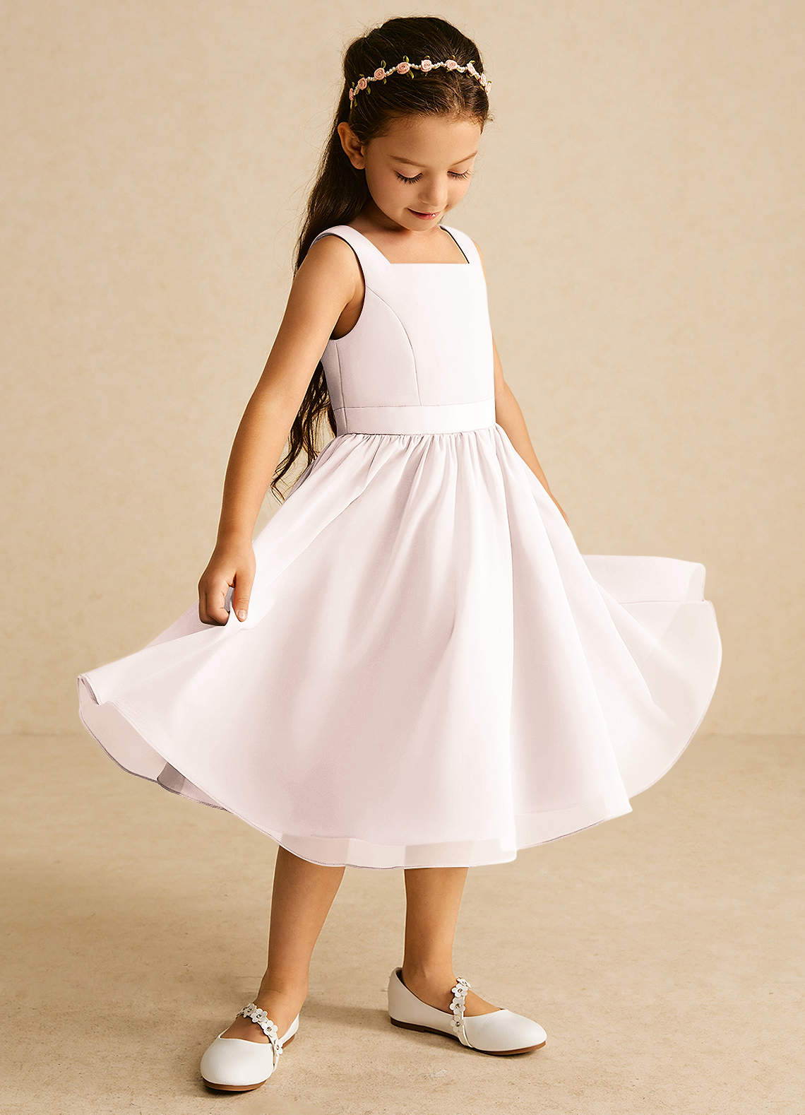 【2025年】高評価レビューアイテム特集 Chiffon Sleeveless A-Line Petal Rose Ari Azazie Dress Azazie | ワンピース