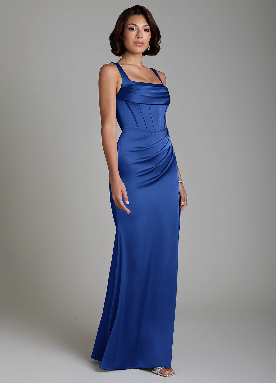 dark green one shoulder dress Chiffon Long Wedding Guest with Cape elings Size:custom 18-24 US Victoria Beckham's black midi and front slit
