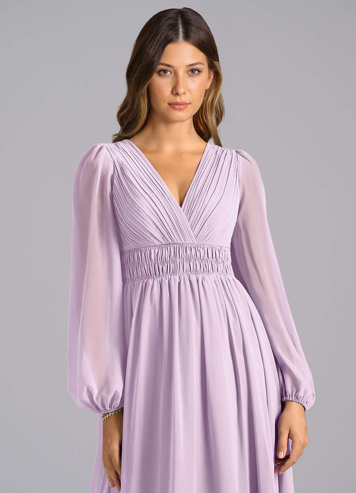 purple bridesmaid dresses under 50 Pale Lilac Multiway Bridesmaid Dress - Handmade Infinity Gown