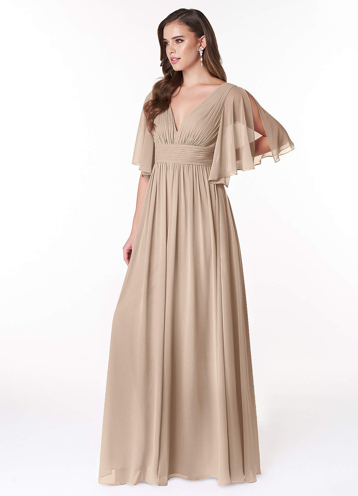 sachin and babi light blue dress Chiffon Mother of the Bride Dresses with Sleeves for Sale main image 1