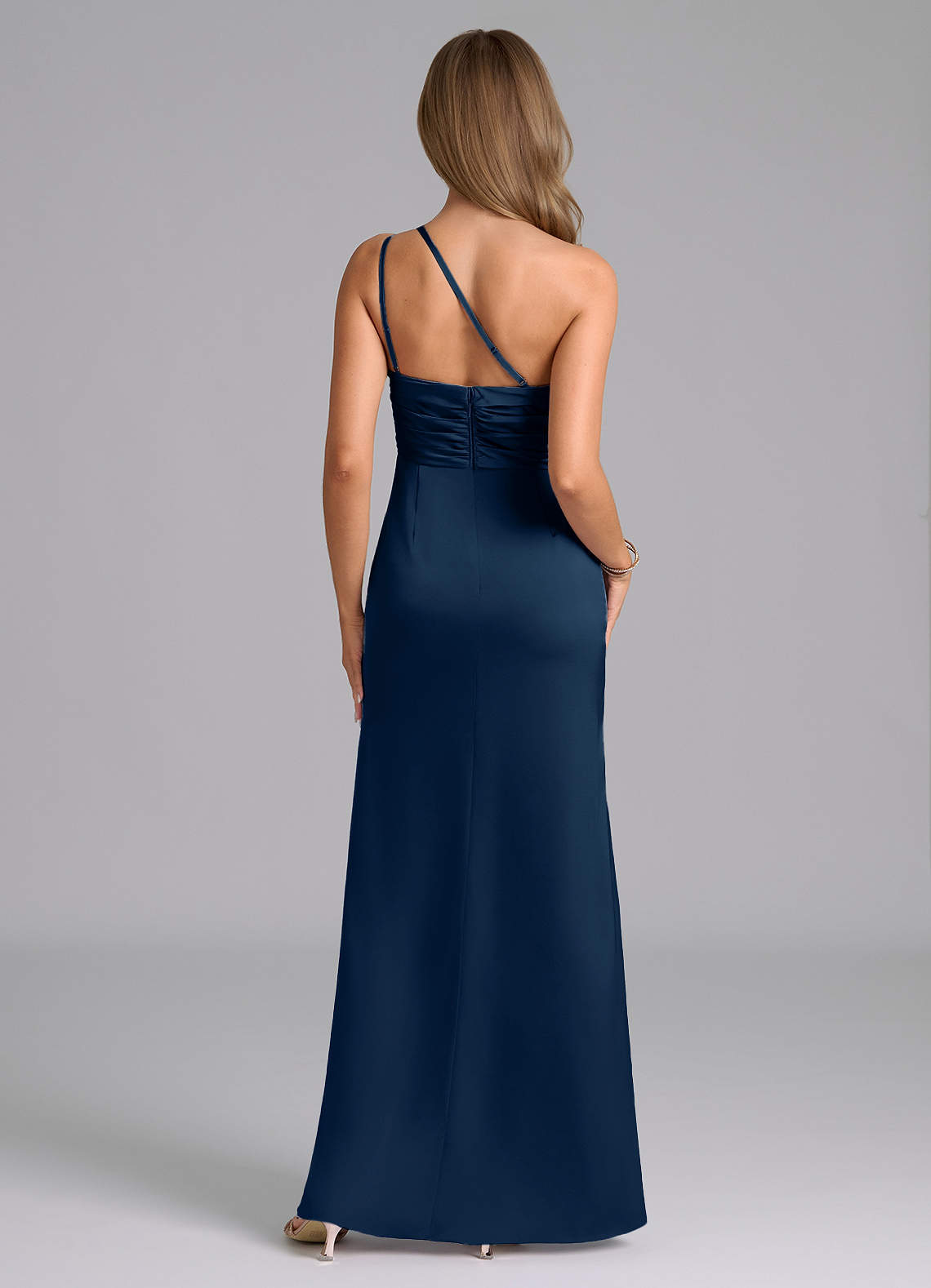 azazie eren stretch satin dress Azazie Eren