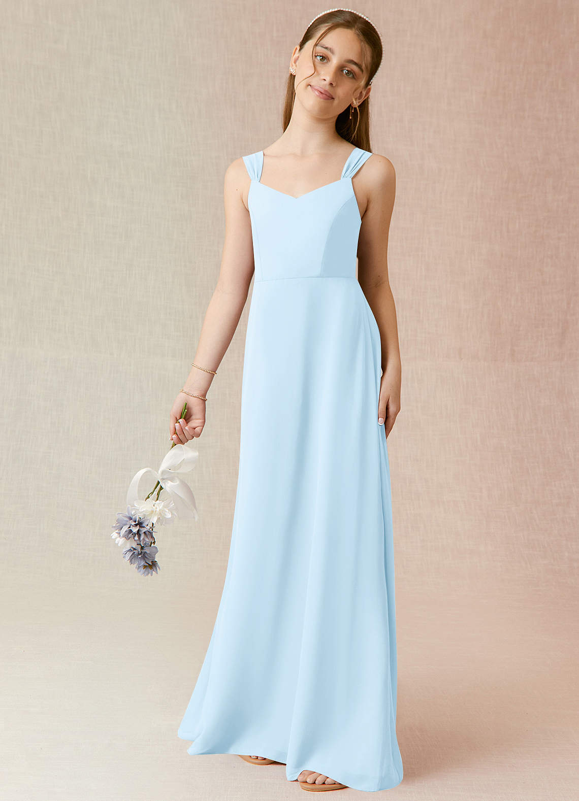 Azazie sky hotsell blue dress