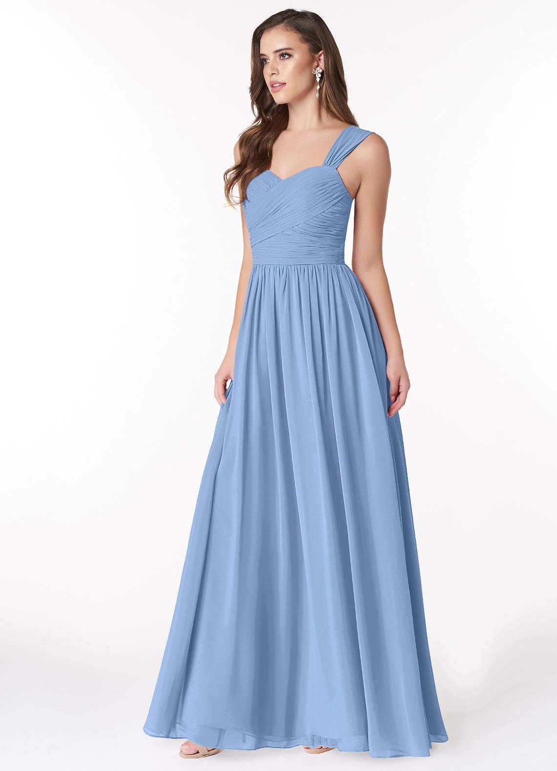 Steel Blue Azazie Zapheira Bridesmaid Dresses | Azazie