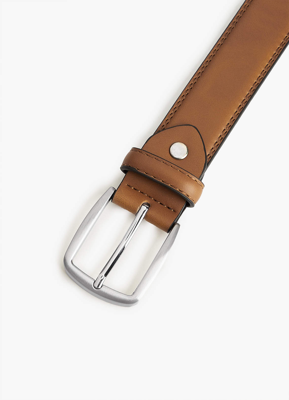 front 남성용 클래식 가죽 벨트