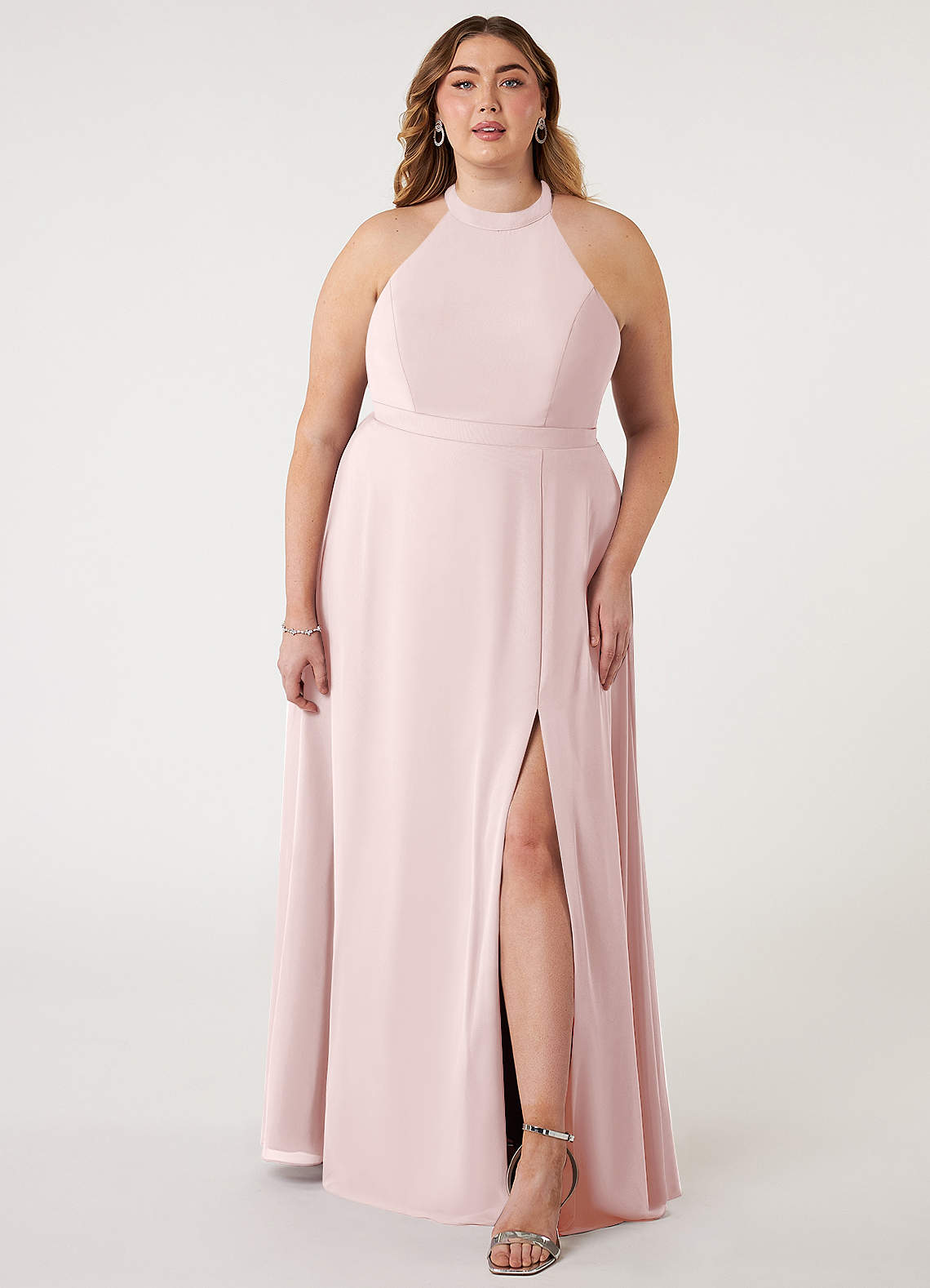 Evening Gown Plus Size Pink Bridesmaid Dresses Fuchsia Bridesmaid Dress  Matte Satin Size Xs Birdy Grey