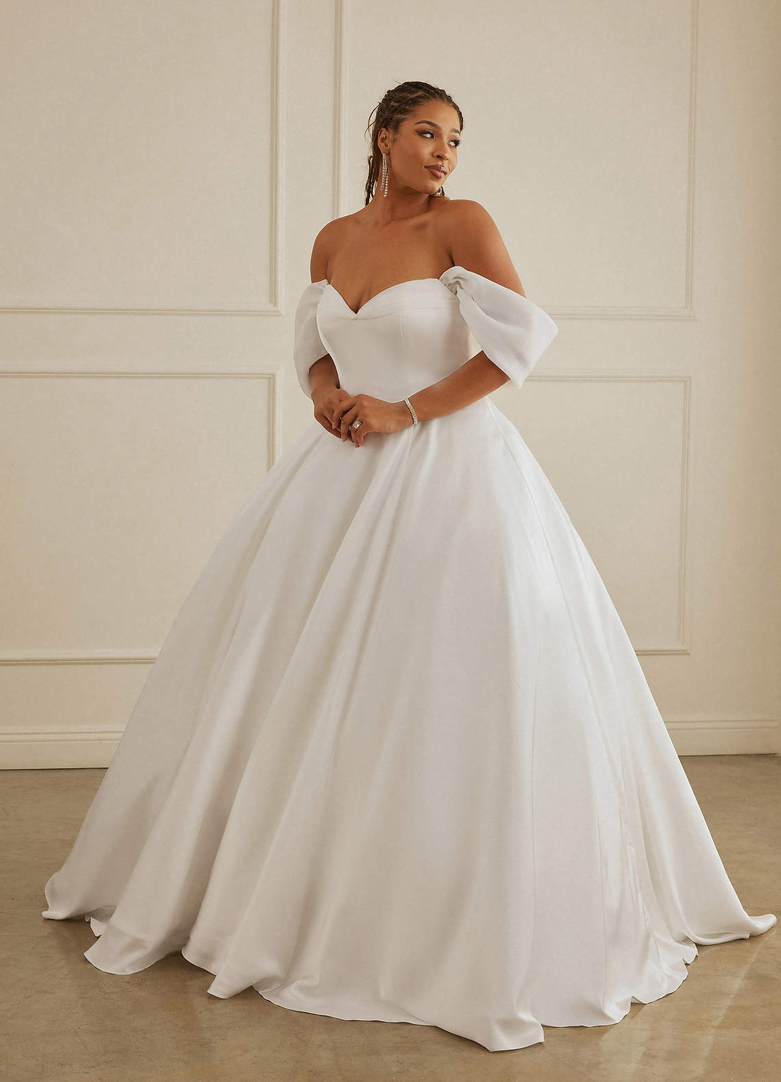 Christian Siriano Bridal for Azazie 2013 Wedding Dresses Drop Wasit Stretch Satin and Organza Ball Gown image10