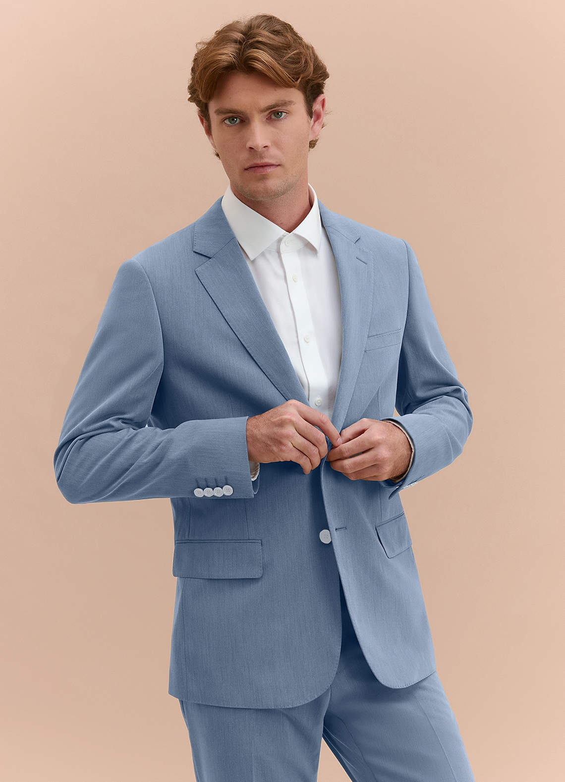 front William Dusty Blue Comfort Blend Suit