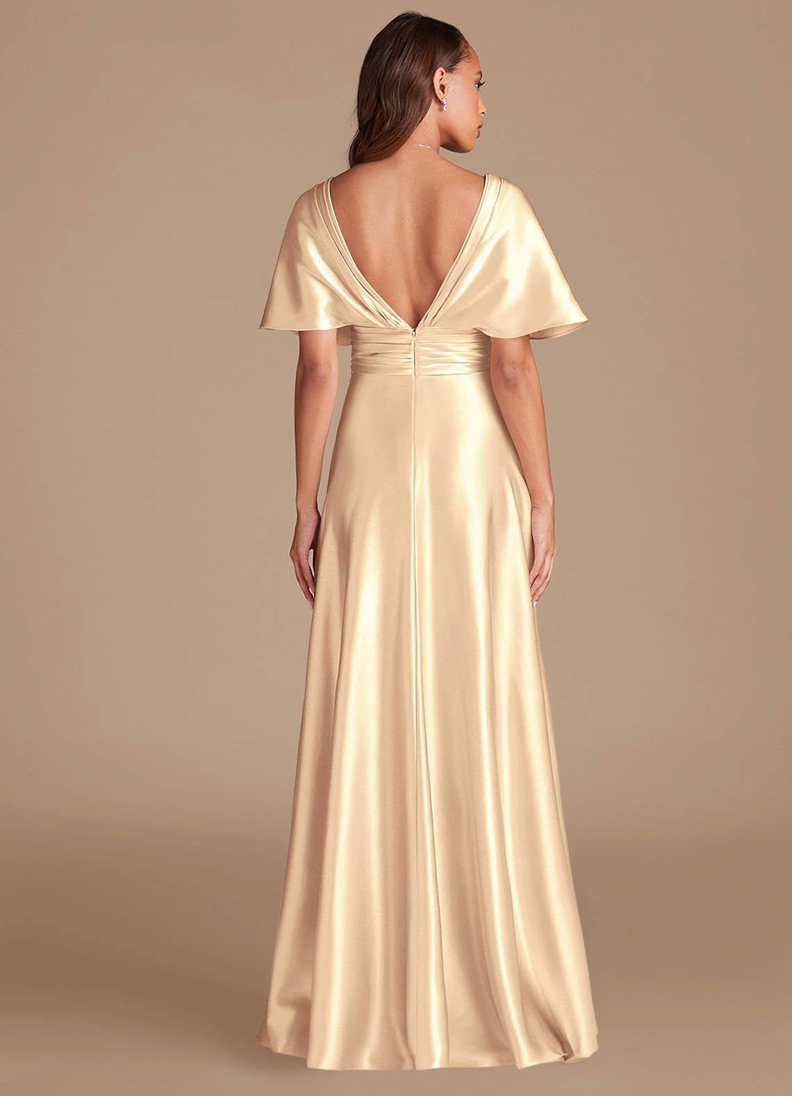 gold satin bridesmaid dresses uk Azazie Pamela boutiques