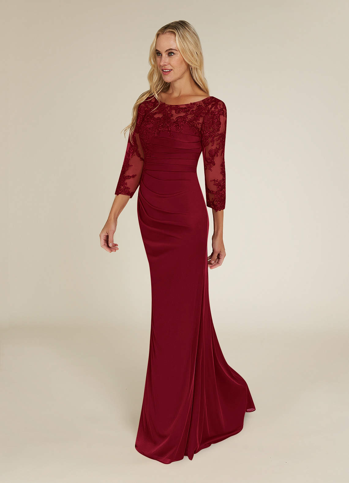 Azazie Alisondra Burgundy Sheath Scoop Lace Lace Dress | Azazie Azazie Alisondra Burgundy Sheath Scoop Lace Lace Dress | Azazie