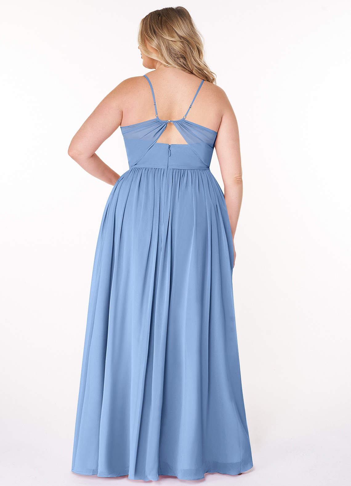 NWT- AZAZIE Kora Bridesmaid Dress in top Steel Blue Women's Size 2