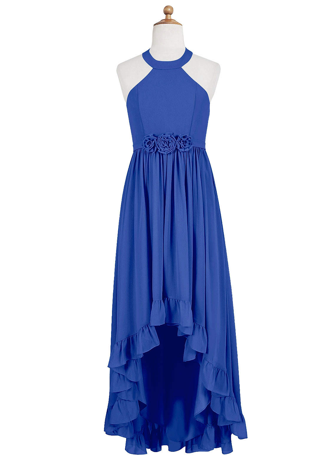 Royal Blue Azazie Hermione JBD Junior Bridesmaid Dresses Azazie