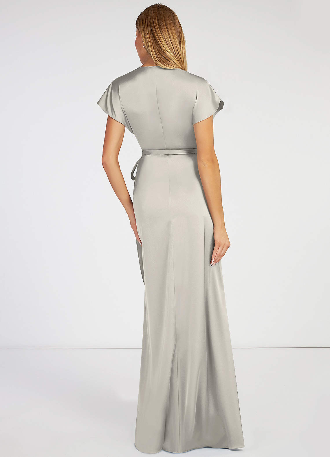 Pebble Azazie Nico Stretch Satin Dress Bridesmaid Dresses | Azazie