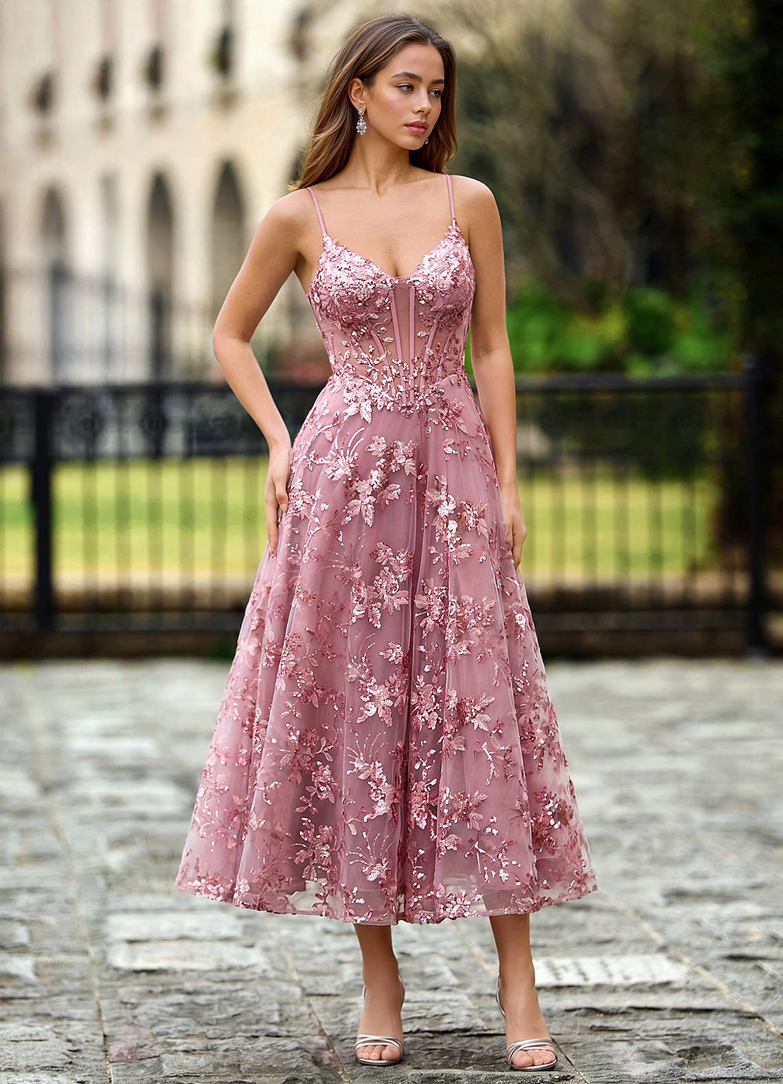 pink lace dress for wedding guest AOMEI Chic Pink Dresses for Women Bodycon Crew Neck 3/4 Sleeves Howllow Out Lace Dress Wedding Guest Club Party Bridesmaid Outfits Buy cheaply on Joom
