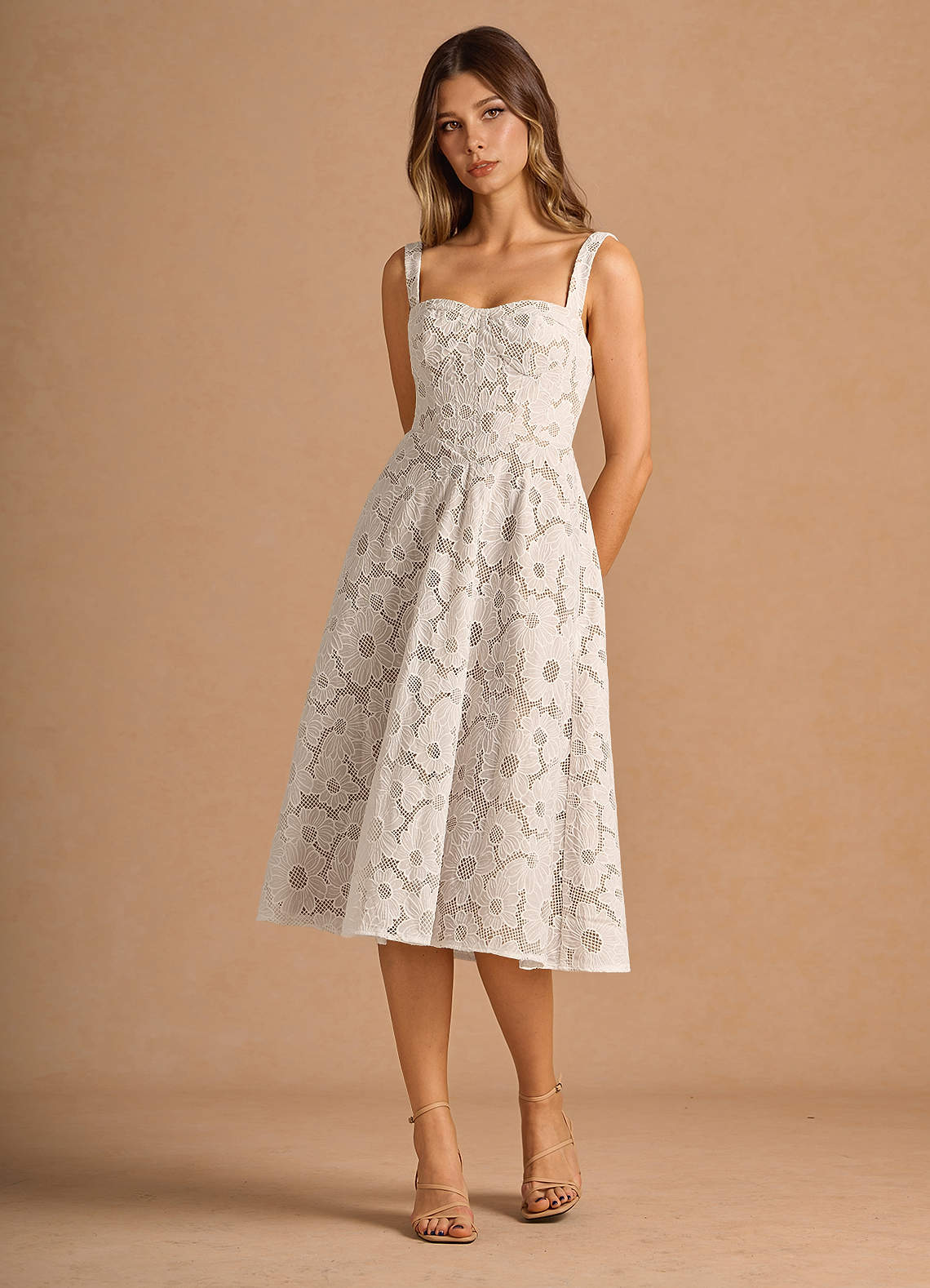 White Sequin Cocktail Dress Liz White Midi Dress Azazie IE