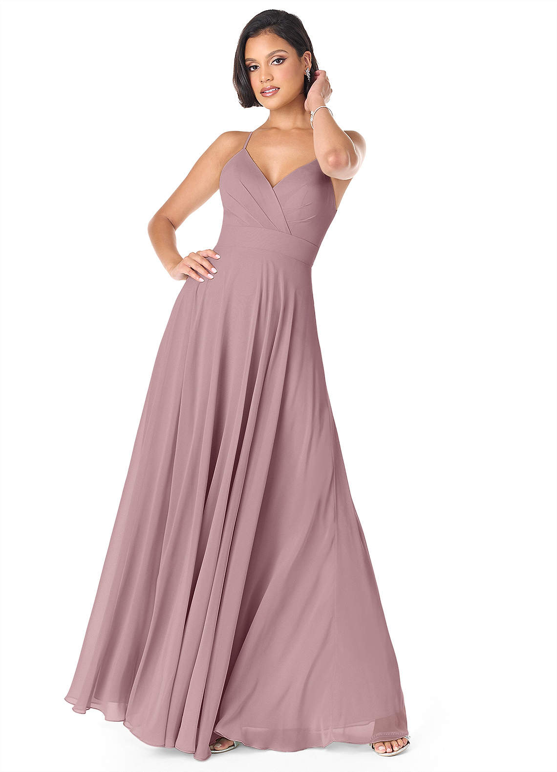 Azazie Avelina Dusty Rose Bridesmaid Dresses | Azazie