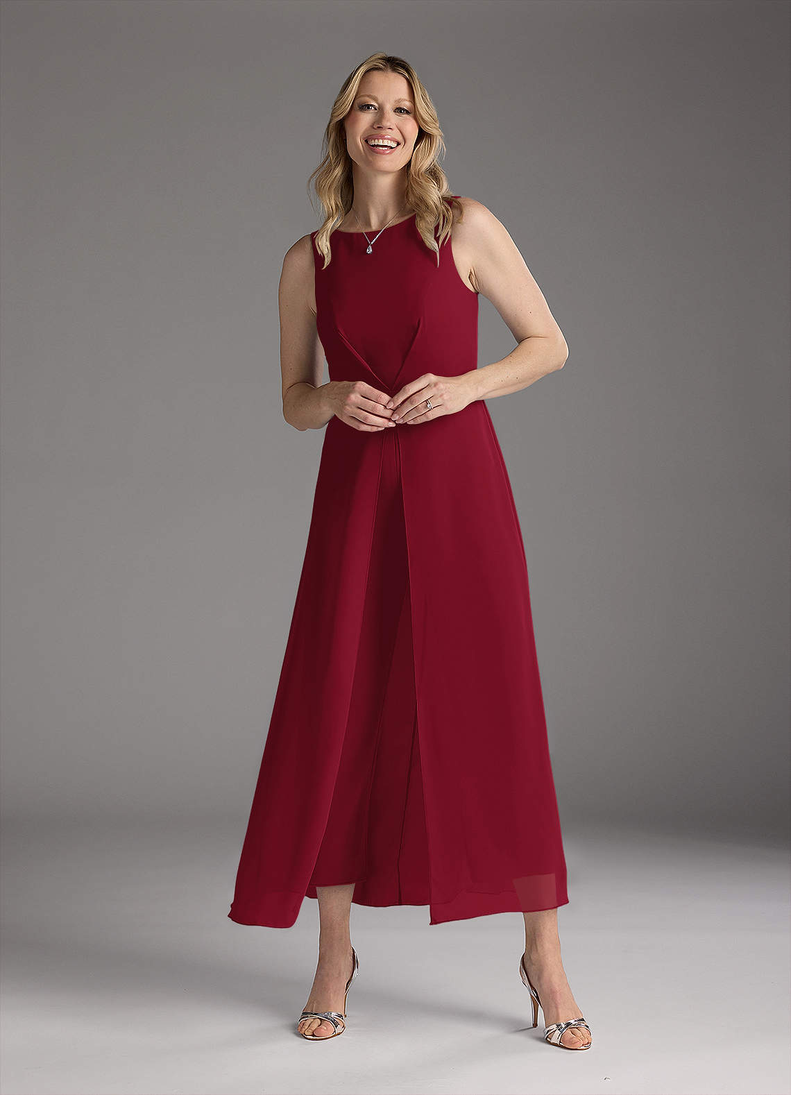 ワンピースその他 The Attico Purple/burgundy rib dress in nylon blend P00960294.jpg