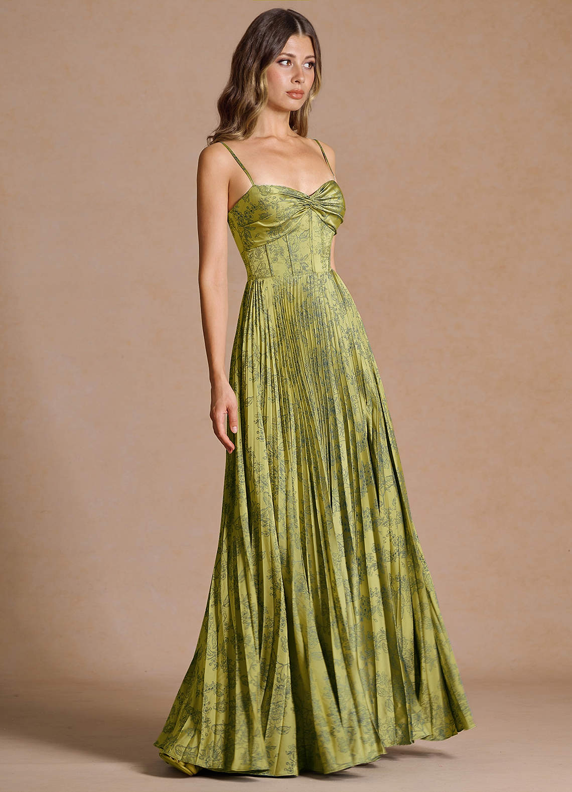 Vestido Verde Militar Armada Largo Vesper image5