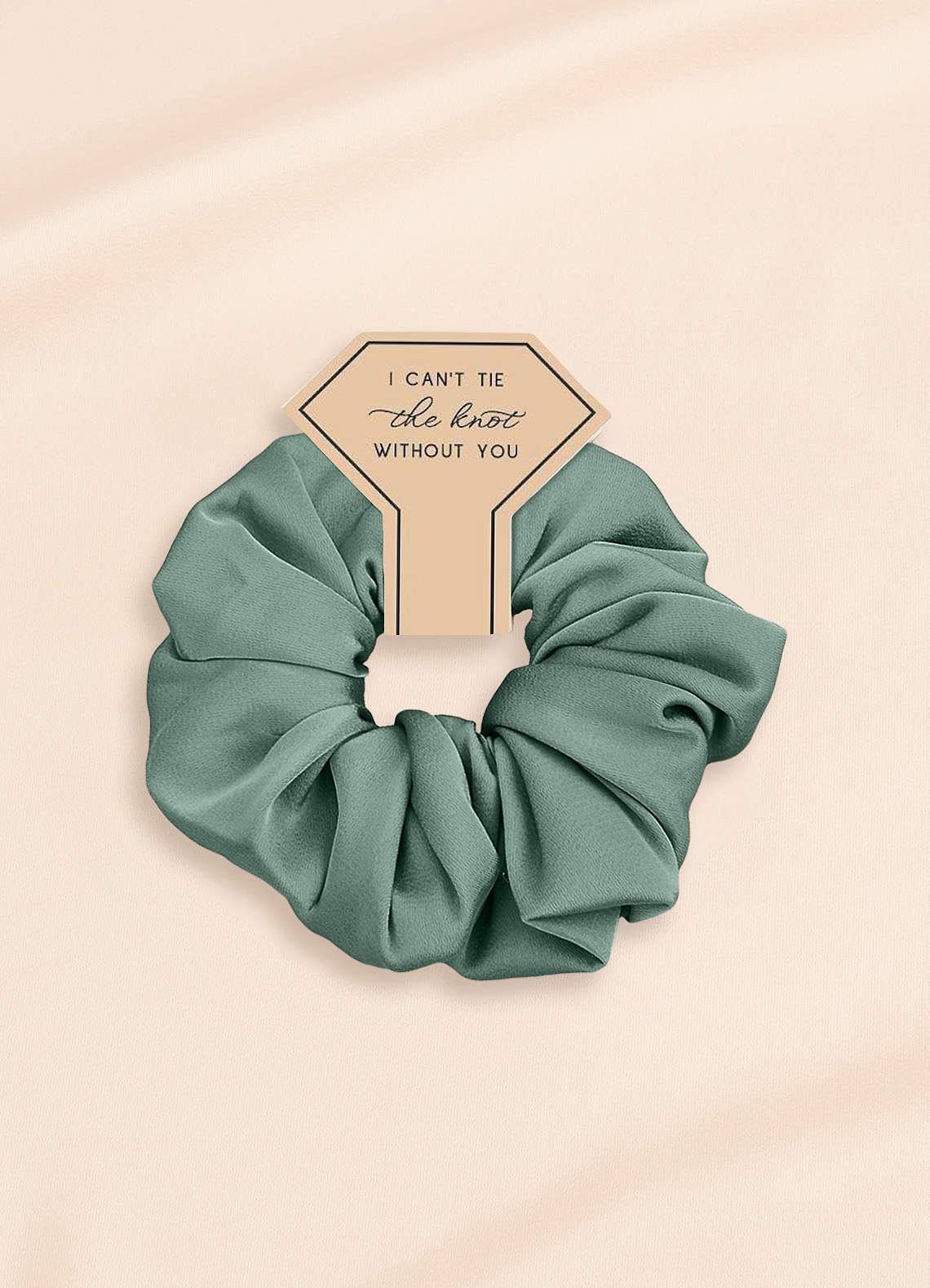 front Bridesmaid Stretch Satin Over Size Scrunchies