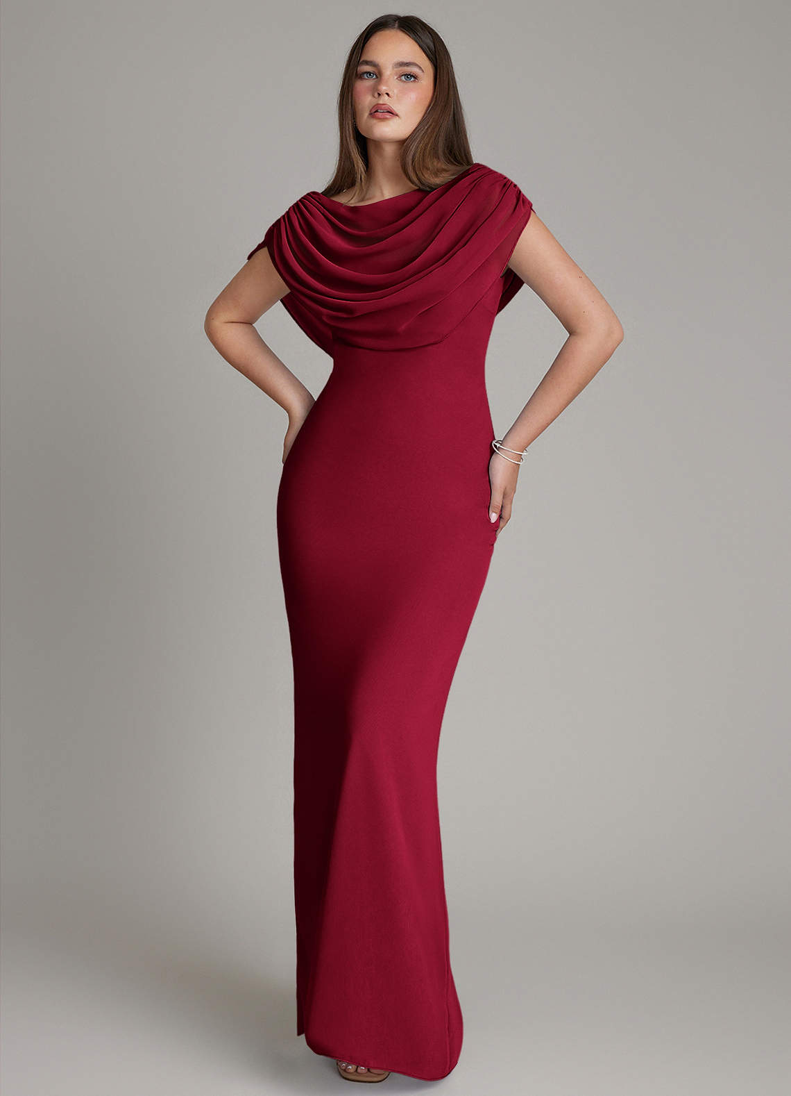beautiful burgundy bridesmaid dresses Off the Shoulder Burgundy Bridesmaid Dresses Cheap Long Bridesmaid Dress ARD1526