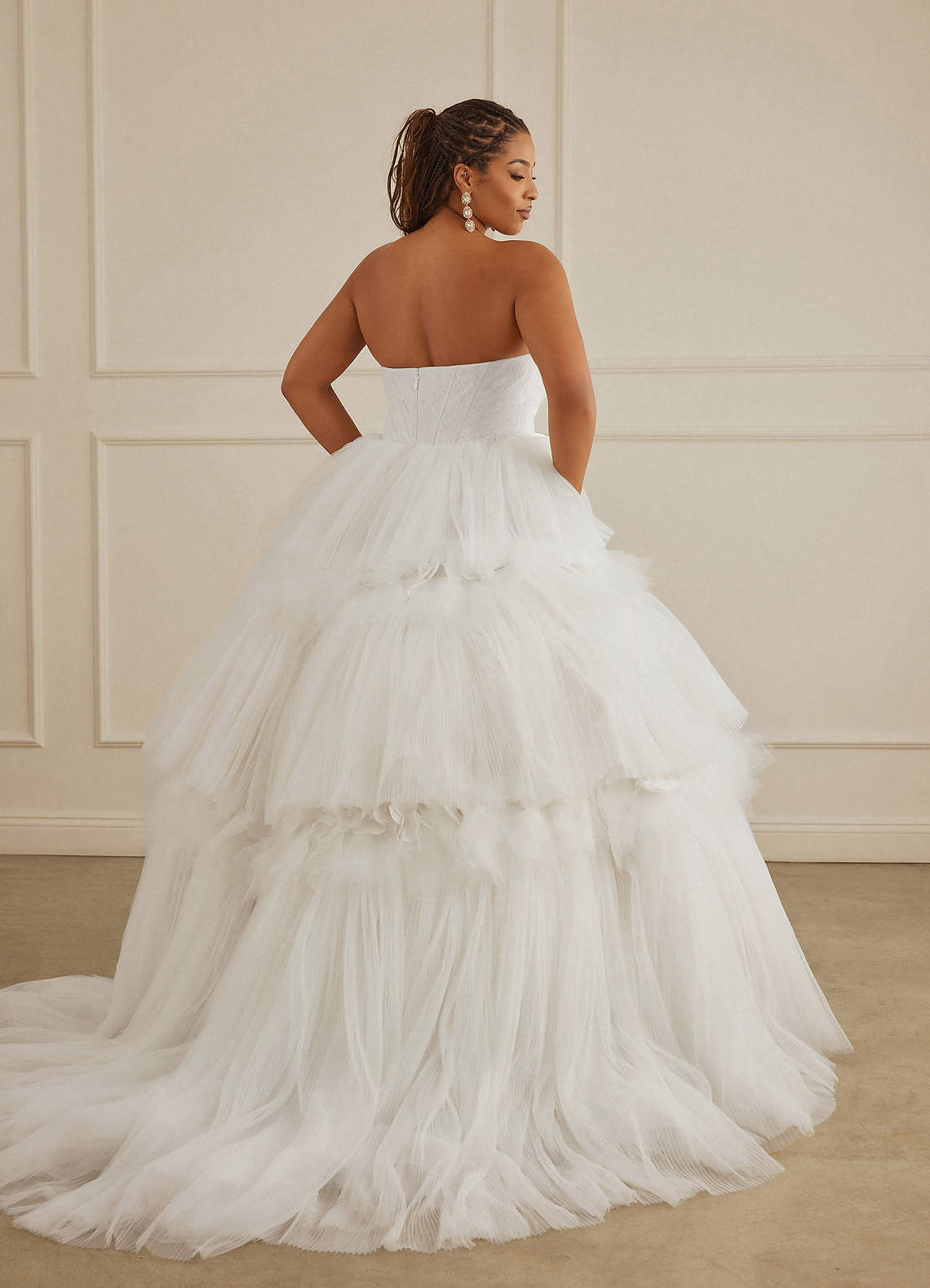 Christian Siriano Bridal for Azazie 2008 Wedding Dresses Diamond White Ball-Gown Sequins Tulle Dress image19