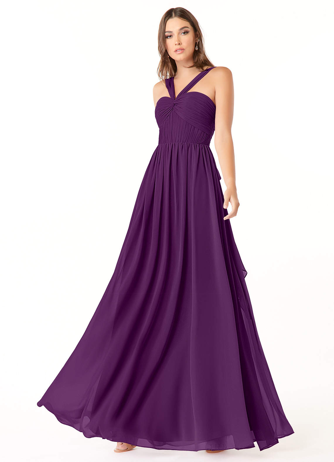 Azazie Dionne Grape Bridesmaid Dresses Azazie