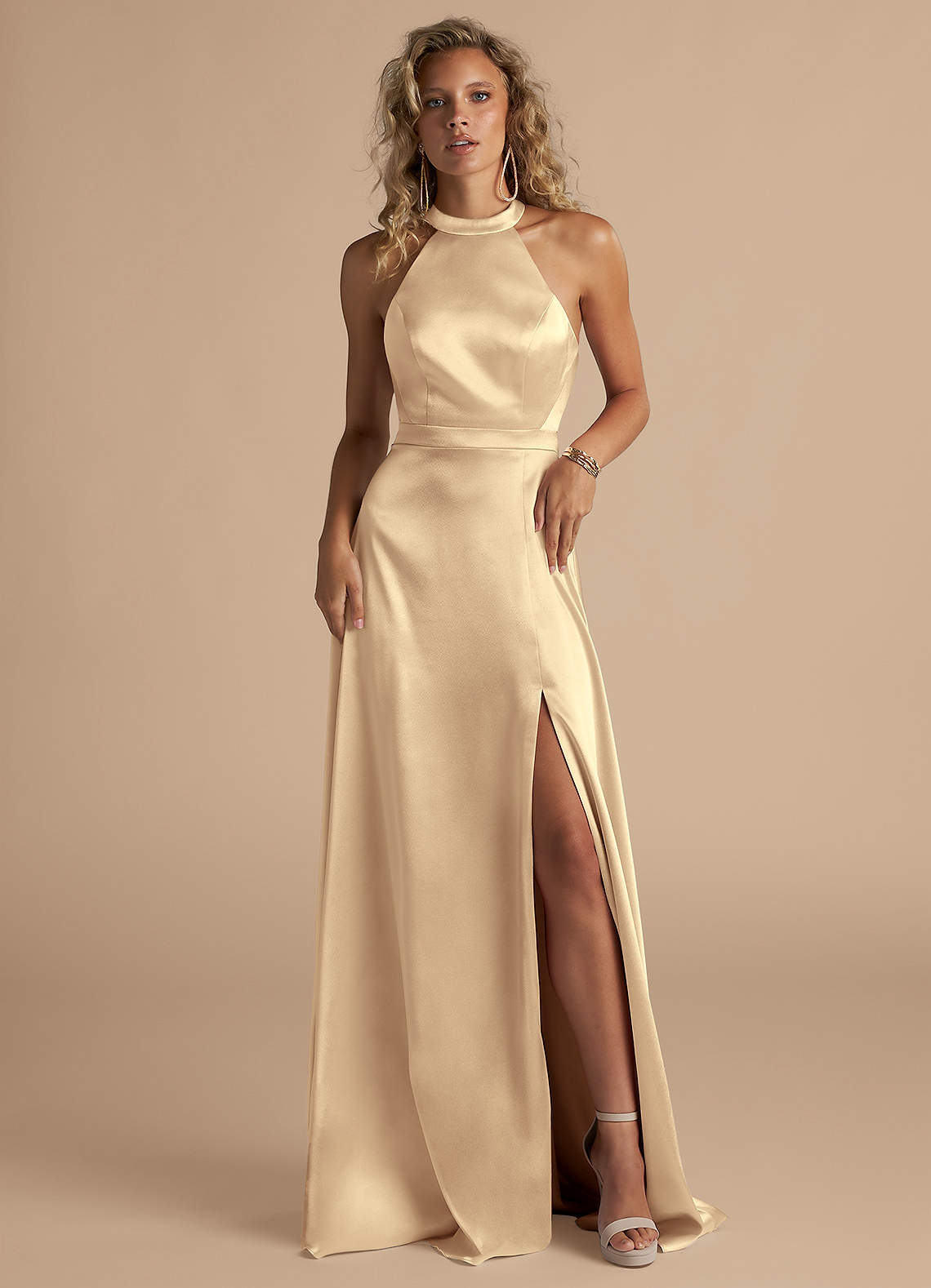 metallic a line dress Ladivine Metallic A-line Prom Dress C153 main image 0