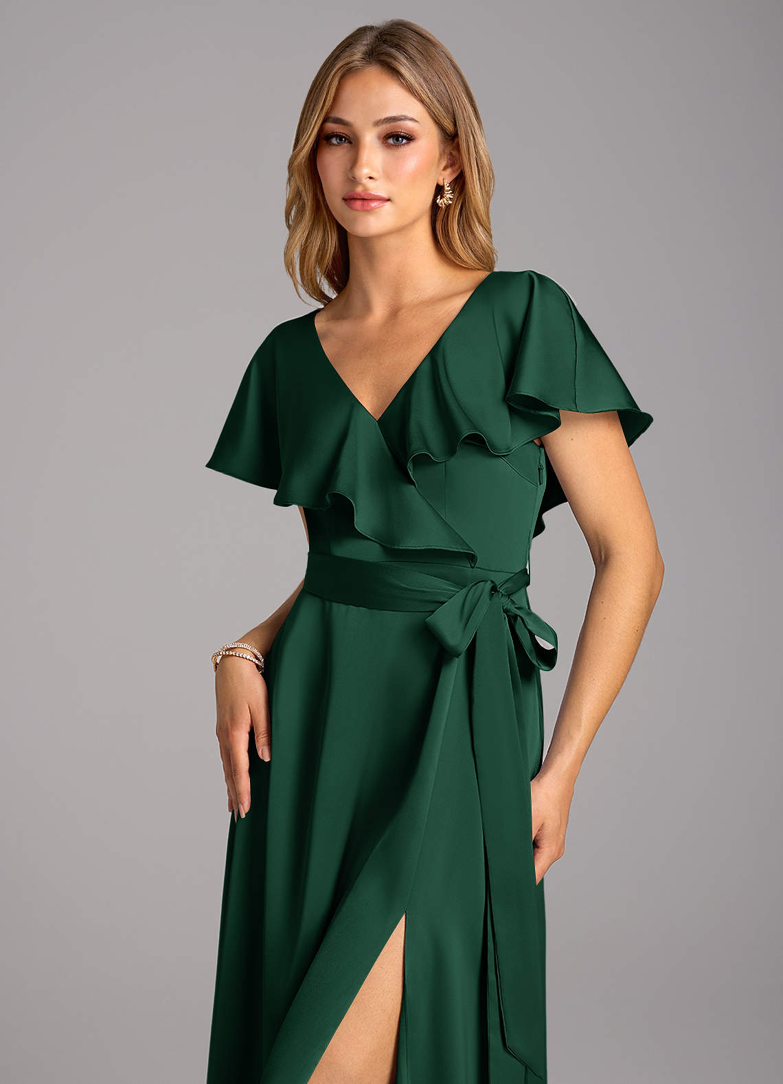 green emerald velvet dress Final Sale Plus Size Faux Wrap Dress in Black Green and Royal Blue Floral Print