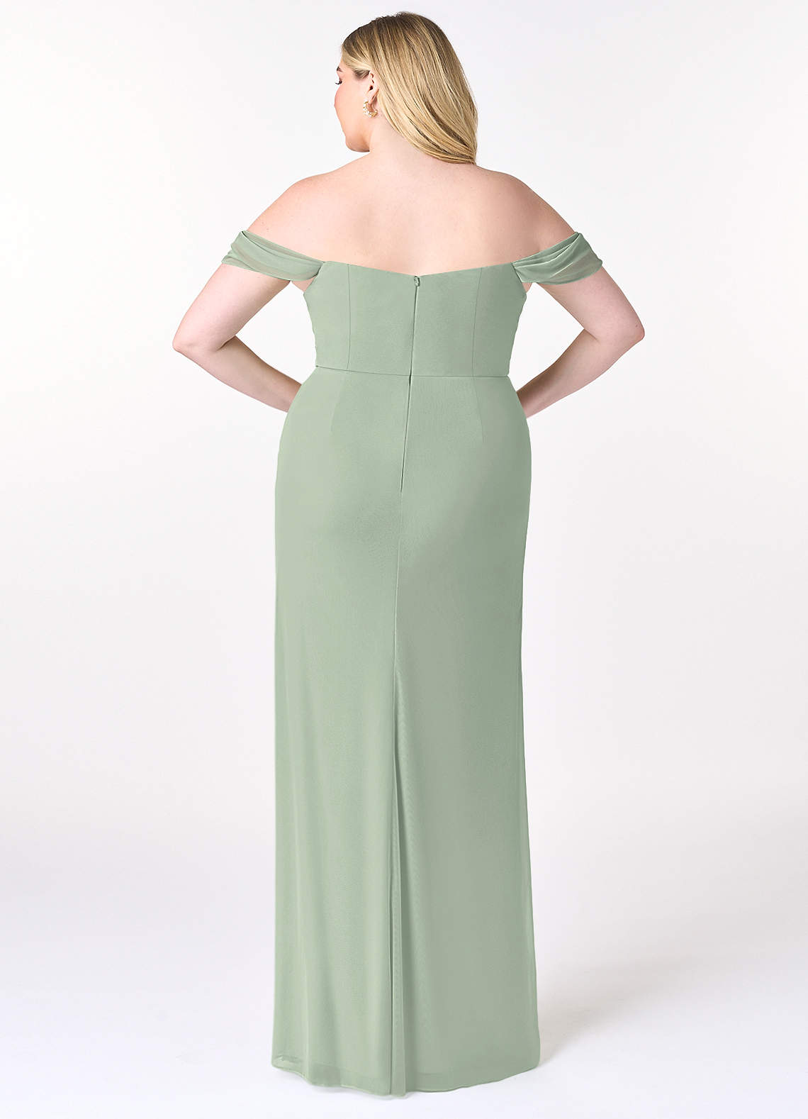 Azazie Tessa Ready to Ship Dusty Sage Mesh Bridesmaid Dresses | Azazie Azazie Tessa Ready to Ship Dusty Sage Mesh Bridesmaid Dresses | Azazie