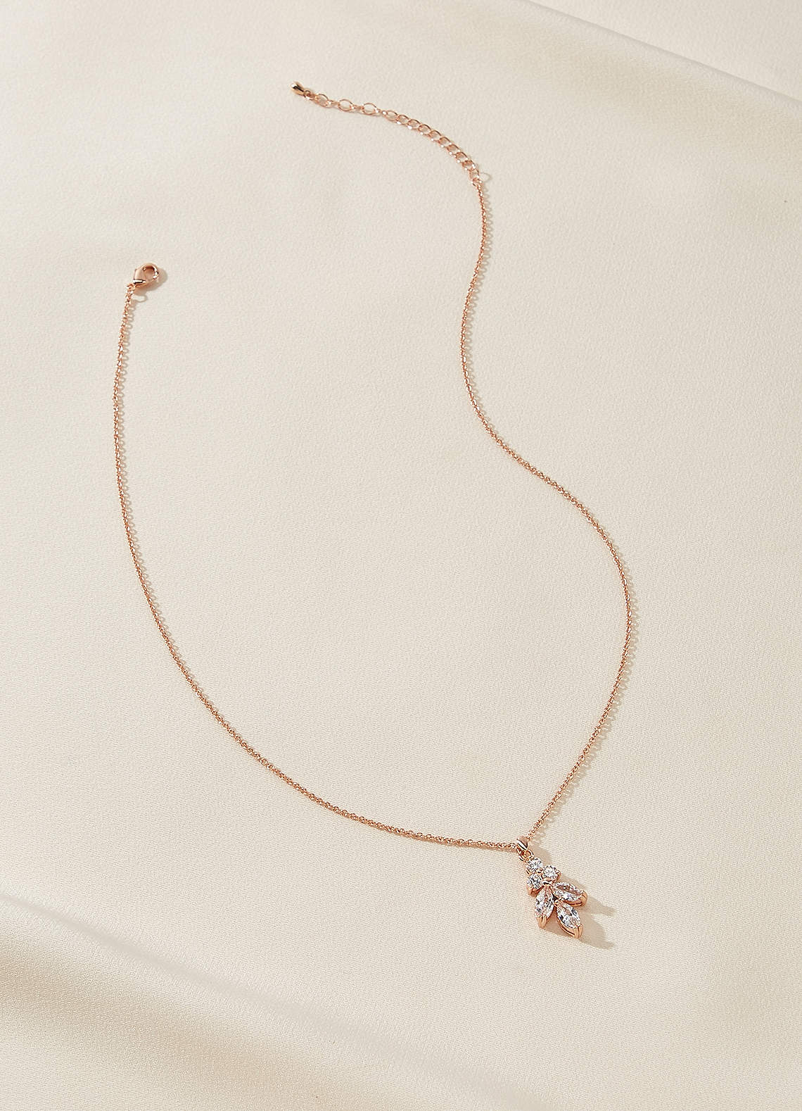 front Clover Drop Necklace