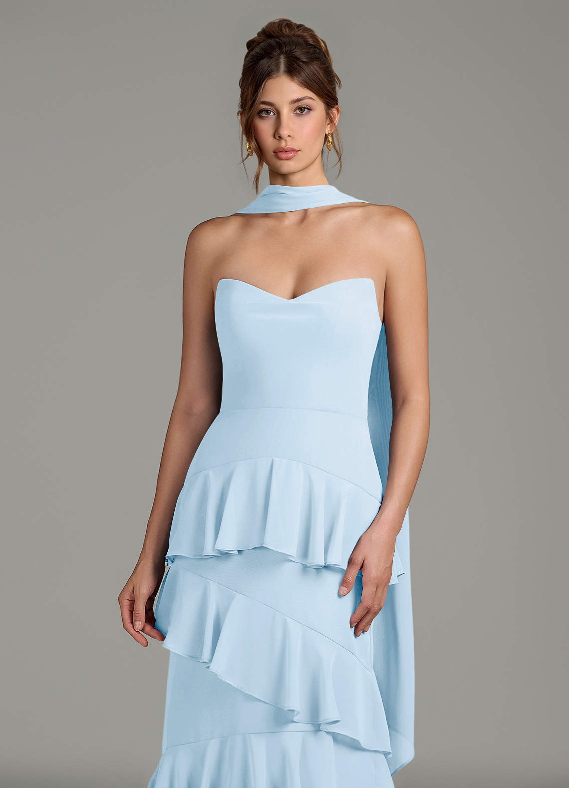strapless ruched bridesmaid dress Strapless Sheath Ruched Velvet Bridesmaid Dresses with Slit, Dusty_Rose