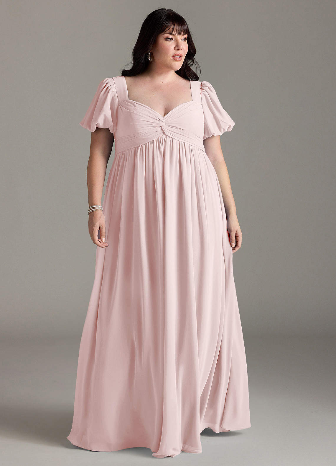 maternity bridesmaid dresses pink Azazie Madisynn Blushing Pink Maternity Bridesmaid Dresses