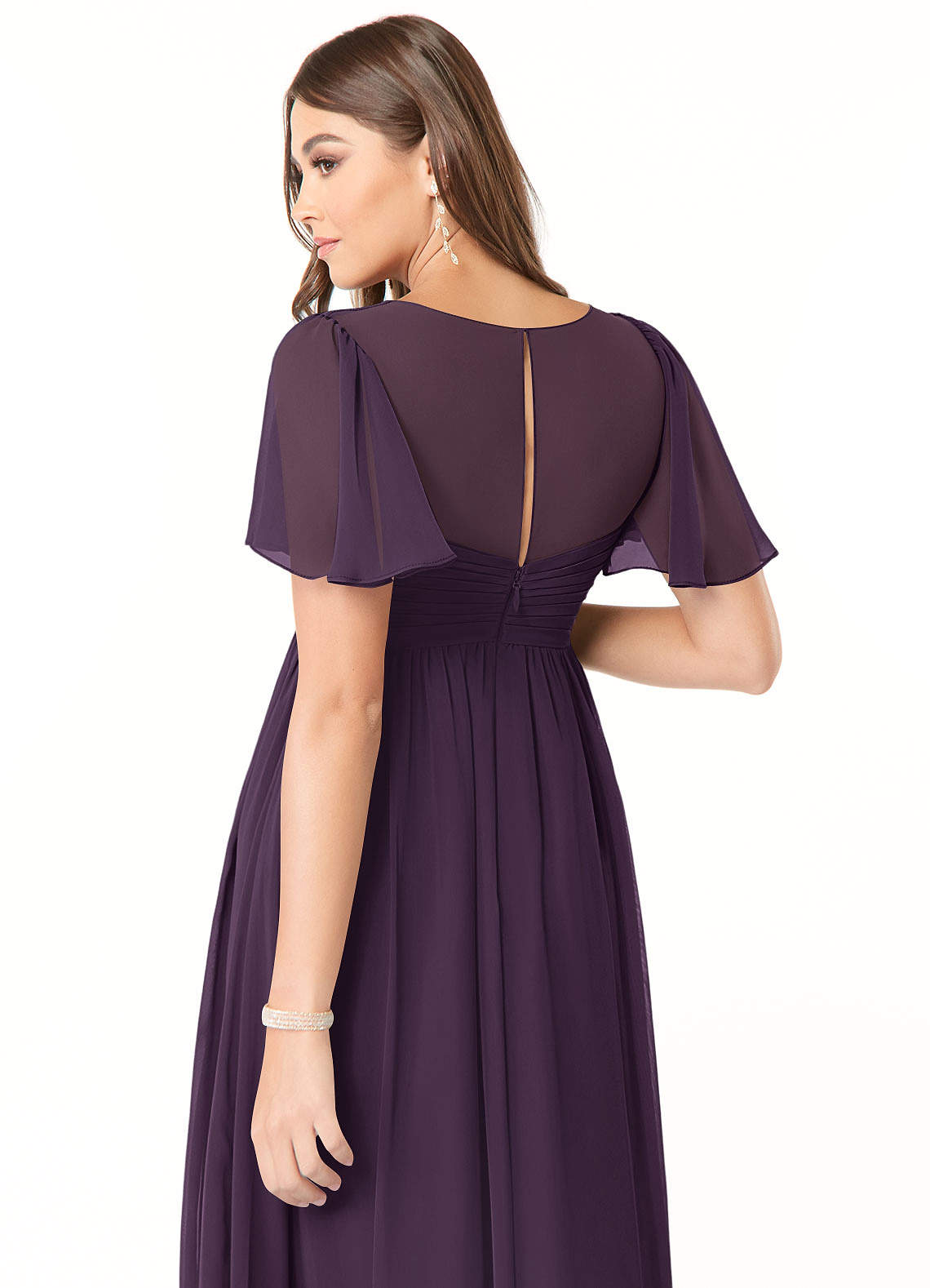Azazie Verna Plum Maternity Bridesmaid Dresses