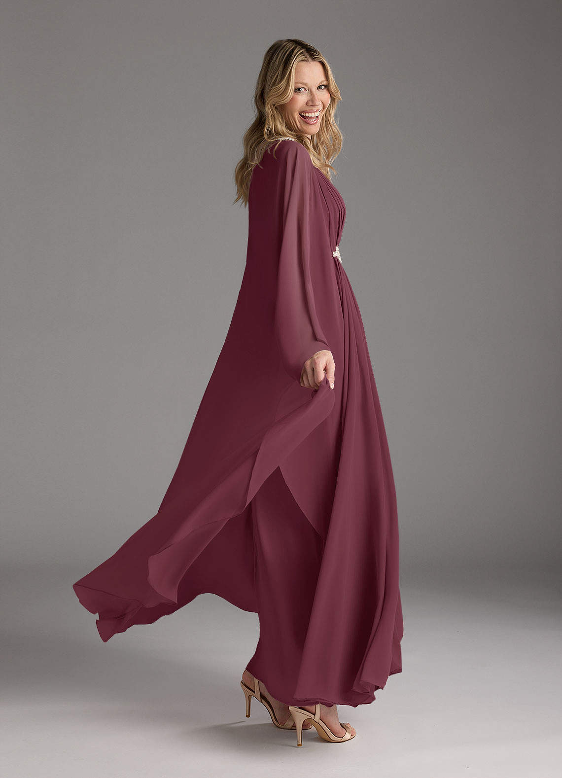 knee length dresses for ladies Drew | One Shoulder Drape Detail Maxi Dress