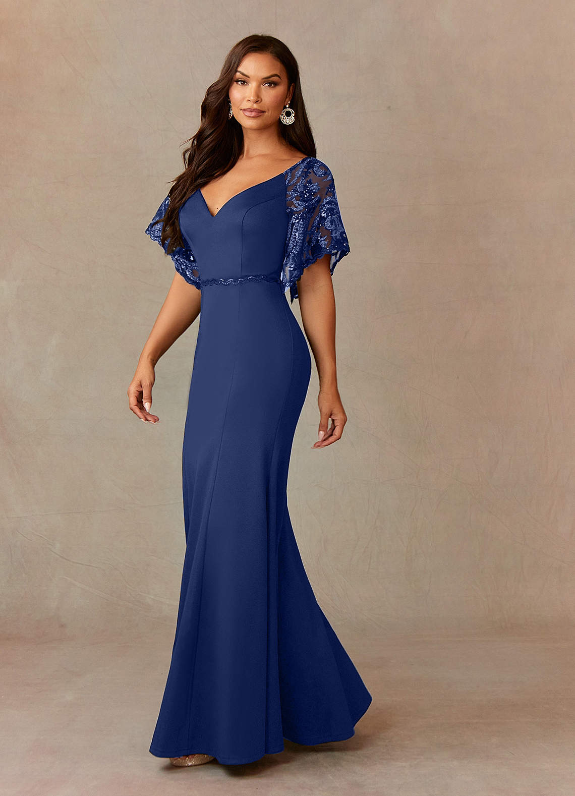 Robe sirene 2025 bleu marine