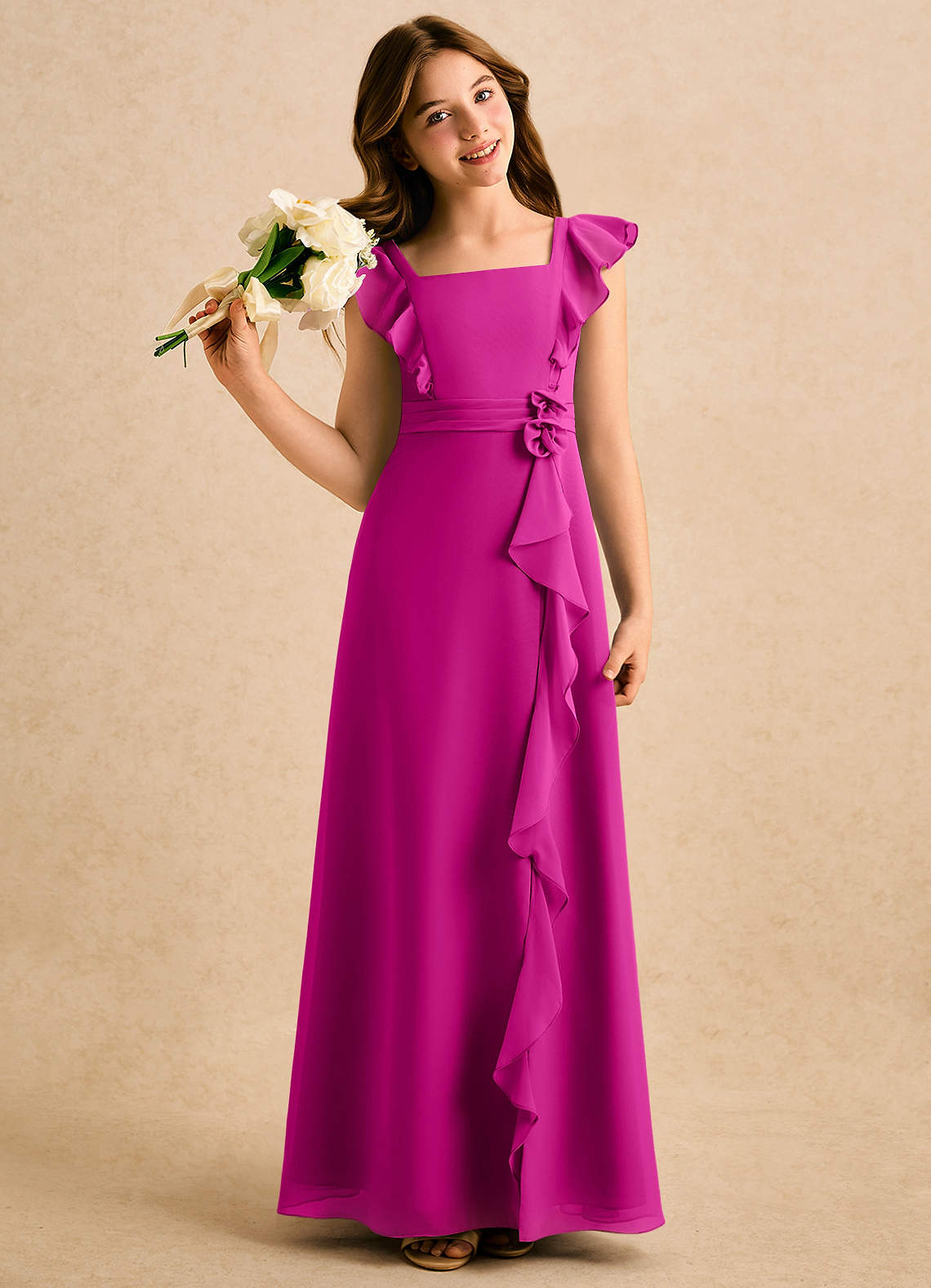 chiffon dress definition Lace-Bodice Long Chiffon Illusion-Neck Prom Dress Champagne / XSmall