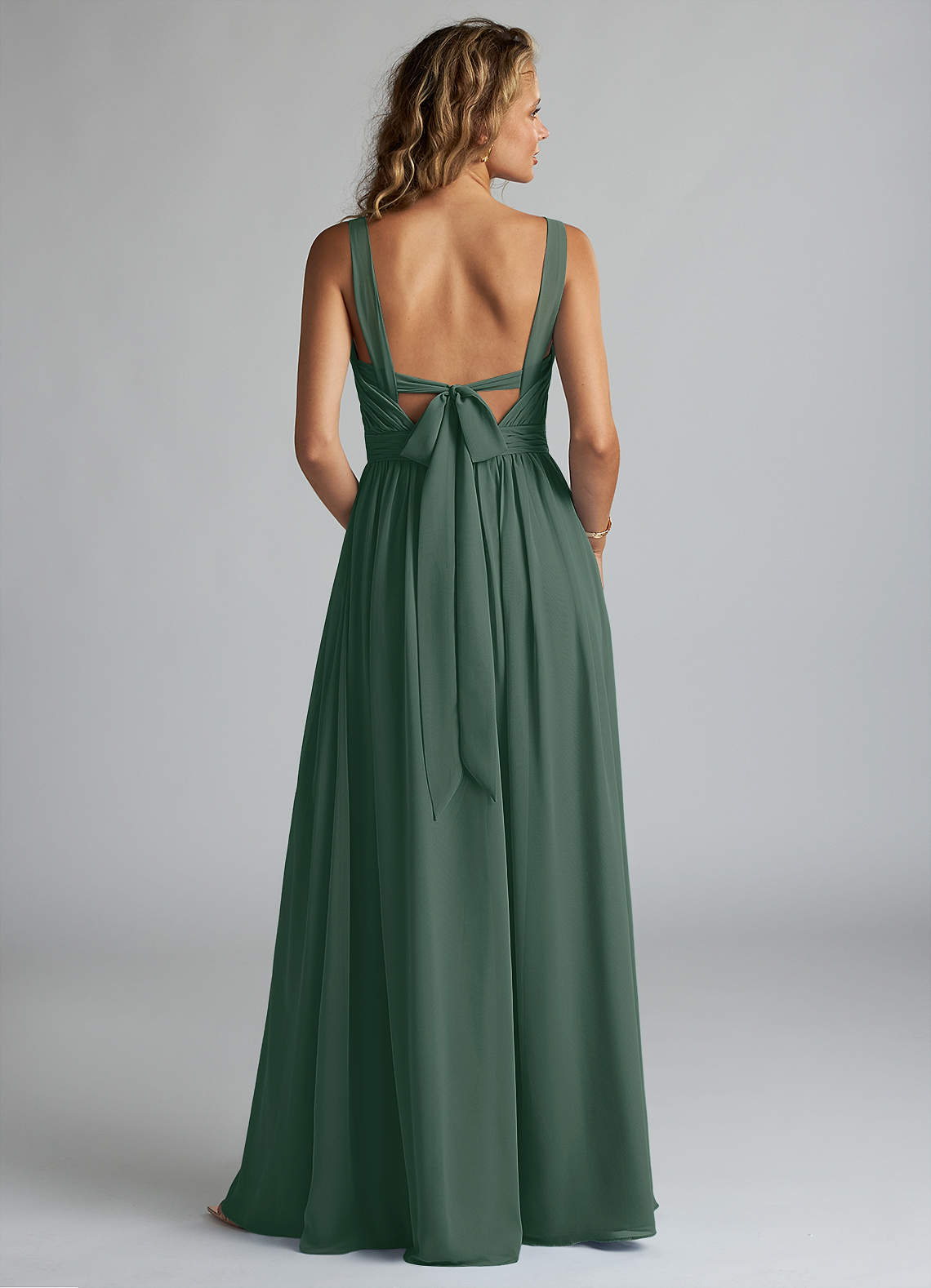 Azazie Aziza Sea Moss Chiffon Bridesmaid Dresses | Azazie Azazie Aziza Sea Moss Chiffon Bridesmaid Dresses | Azazie