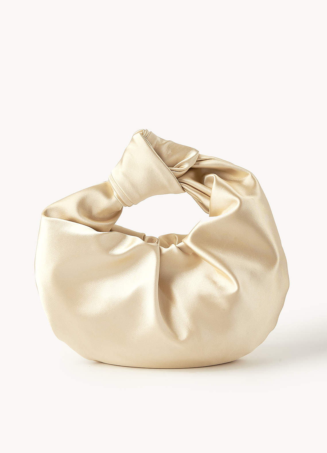 front Satin Knotted Handbag